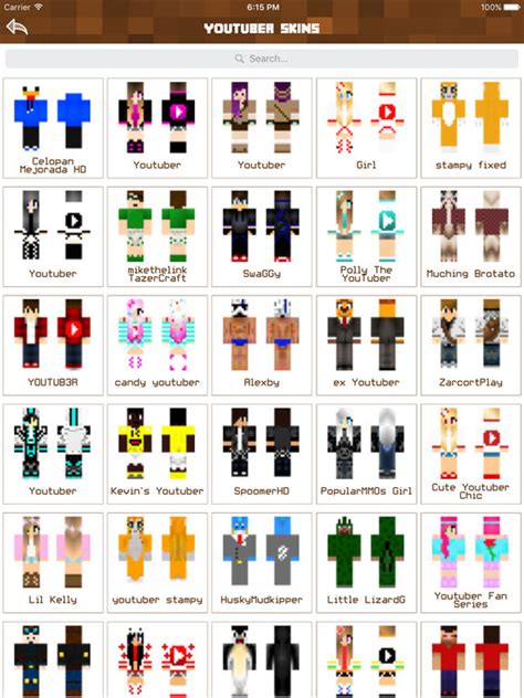 youtubers minecraft skins|Search Results for Youtuber Skins